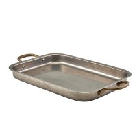 Vintage Steel Deep Rectangular Tray